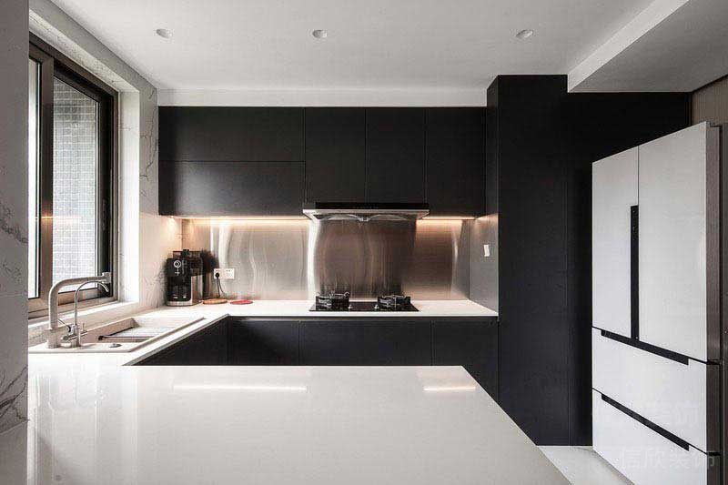 二手房改造現(xiàn)代簡約風廚房效果圖 (2)