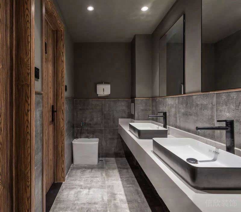 極簡風(fēng)格辦公室衛(wèi)生間氛圍