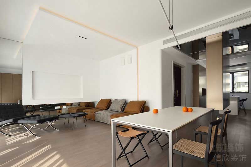 極簡風格辦公室員工休閑區