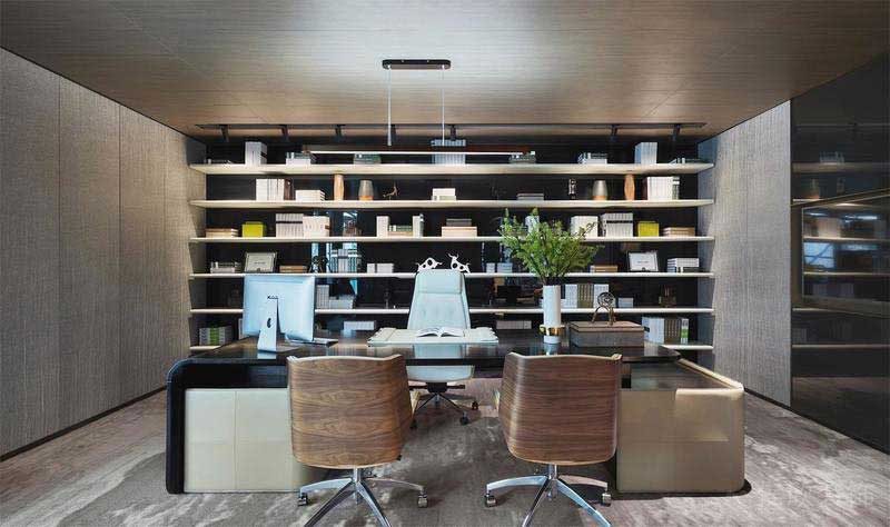 極簡風格辦公室主管辦公室