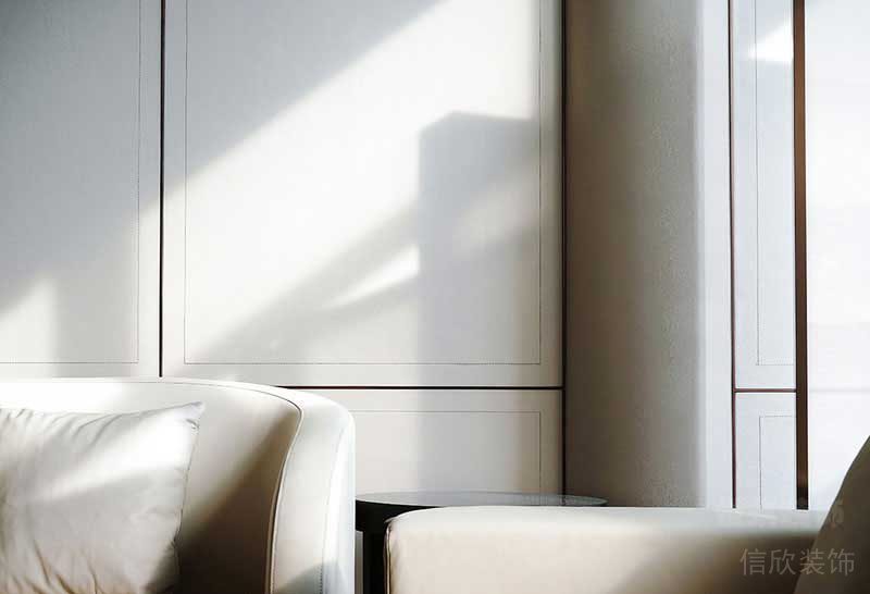 簡(jiǎn)歐風(fēng)格樣板間客廳簡(jiǎn)單造型背景墻