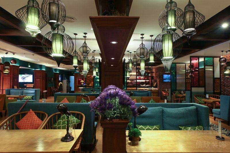 美式田園風格的餐廳方案