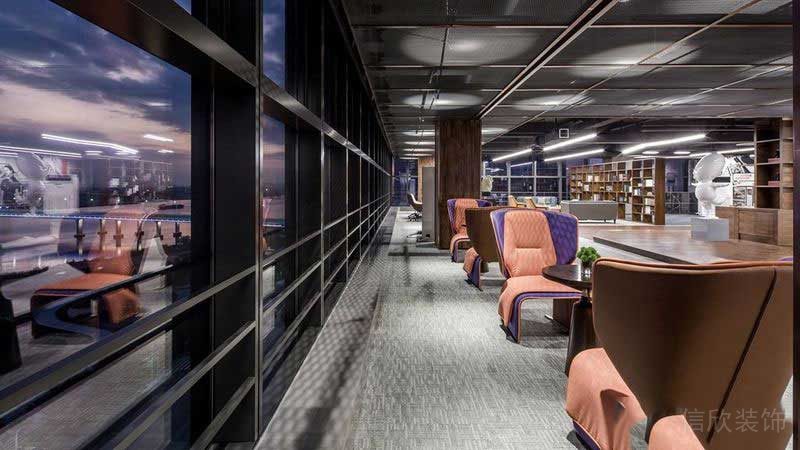 美式現代工業風辦公室商務洽談區