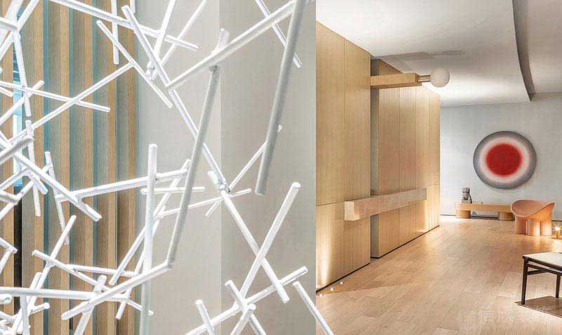 日式風格餐飲空間過道景觀