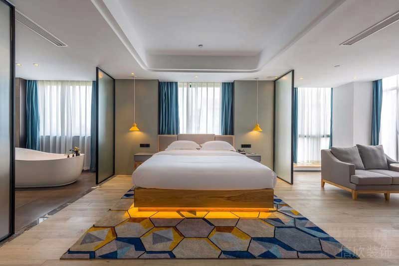 現(xiàn)代北歐風(fēng)酒店套房實景圖