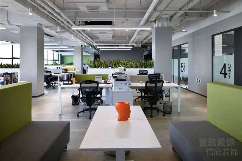 現代工業風辦公室實景圖