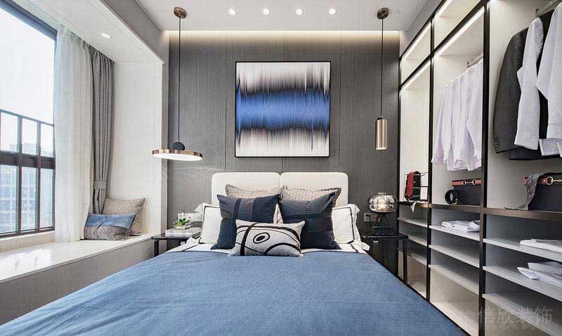 現代極簡風樣板間臥室