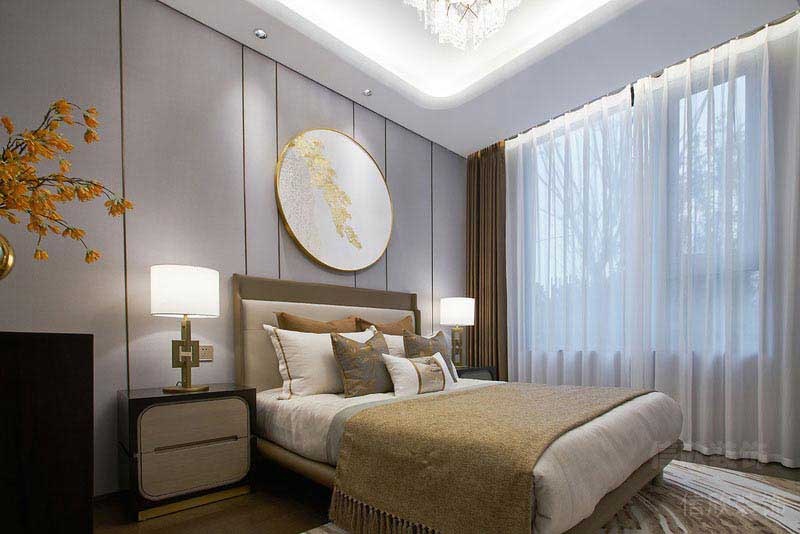 現(xiàn)代中式家居臥室睡床家具組合