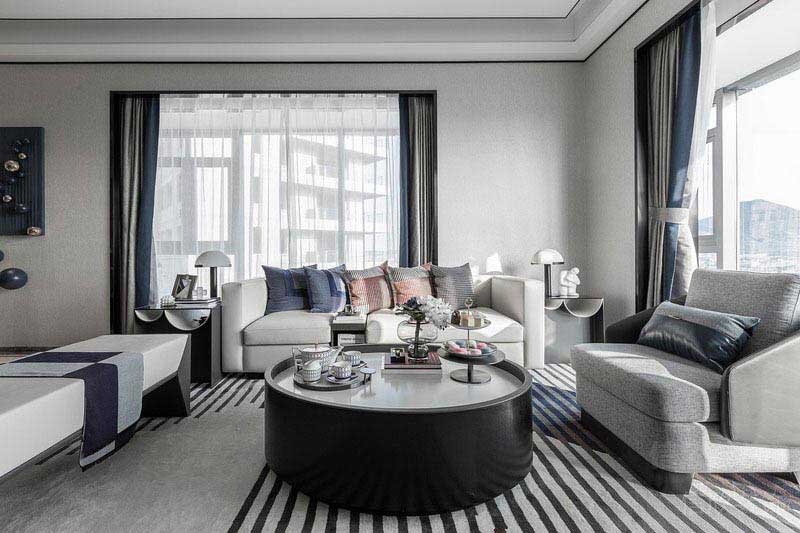 新居現(xiàn)代簡約風(fēng)客廳效果圖(8)