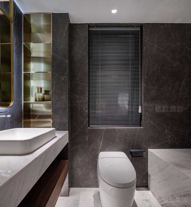 新居現(xiàn)代簡約風衛(wèi)生間效果圖(2)