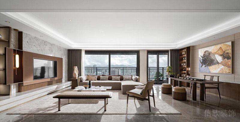 新居新中式風(fēng)客廳效果圖