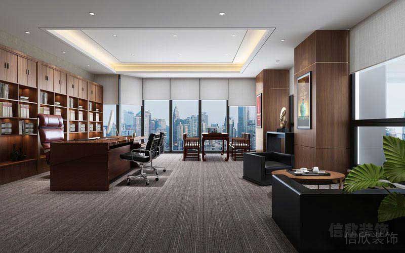 原木現(xiàn)代簡約風辦公室經(jīng)理私人辦公室
