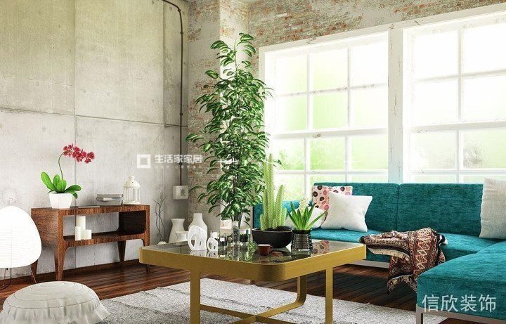 辦公室會客區(qū)裝修效果圖園林風(fēng)情異域墻體花卉拼貼墻紙設(shè)計