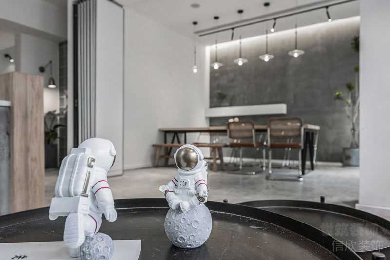 工業(yè)風(fēng)工作室待客區(qū)洽談室簡約家居裝修設(shè)計(jì)。