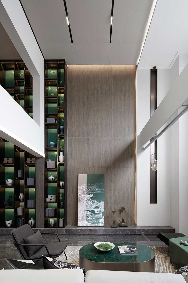 深圳鹽田新中式樣板房設計案例客廳大理石地臺 深圳鹽田新中式樣板房設計案例客廳大理石地臺