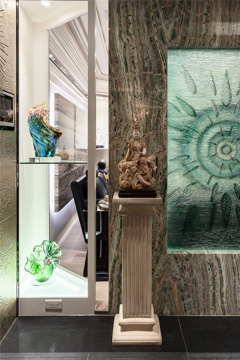 深圳龍華新區簡歐風格家居裝修設計玄關屏風 深圳龍華新區簡歐風格家居裝修設計玄關屏風