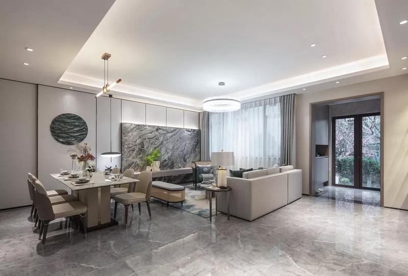 深圳鹽田新中式風格別墅樣板房設計圖地面鋪貼 深圳鹽田新中式風格別墅樣板房設計圖地面鋪貼