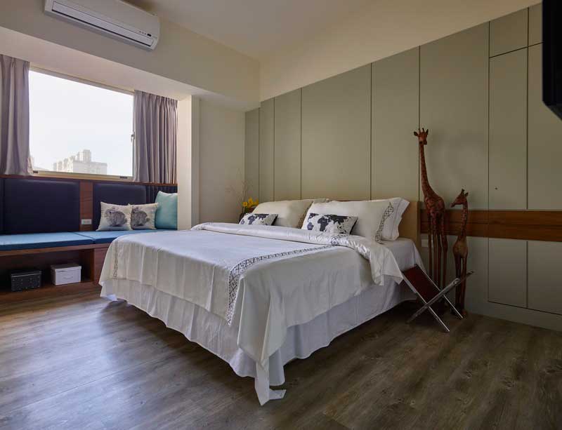 深圳鹽田區北歐風格家居住宅裝修設計效果圖主臥 深圳鹽田區北歐風格家居住宅裝修設計效果圖主臥