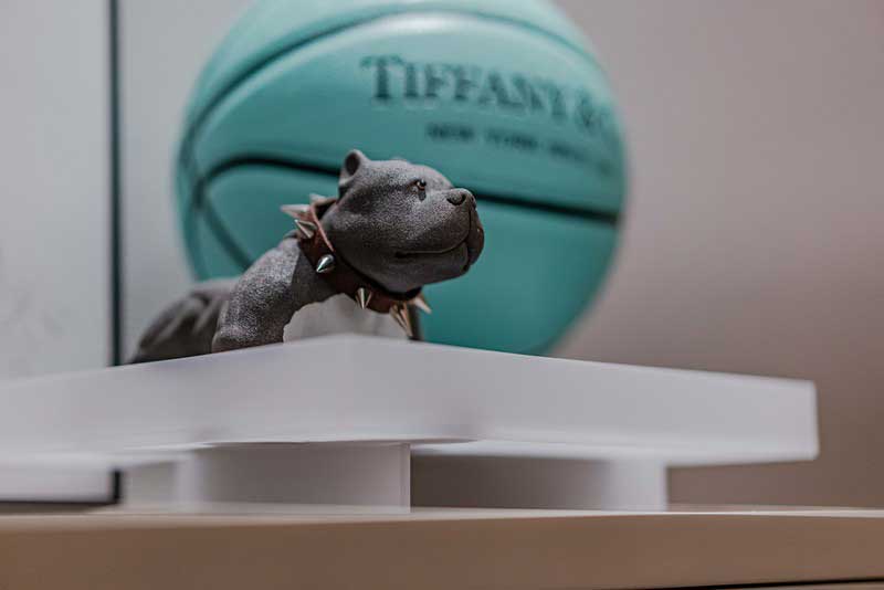 深圳龍崗中心城現(xiàn)代輕奢風(fēng)格家裝新房三居室裝修兒童房雕塑擺件