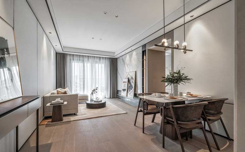 深圳南山現(xiàn)代新中式風(fēng)格家裝裝修餐廳 深圳南山現(xiàn)代新中式風(fēng)格家裝裝修餐廳