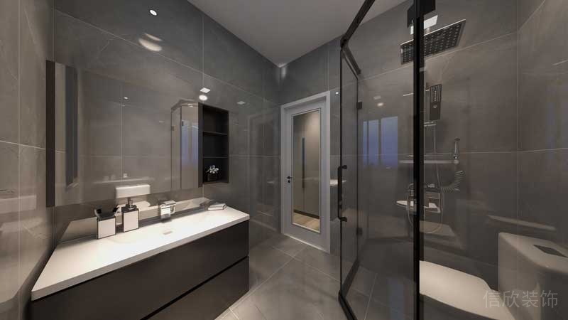 深圳羅湖現代美式家庭套房裝修實景圖衛生間 深圳羅湖現代美式家庭套房裝修實景圖衛生間