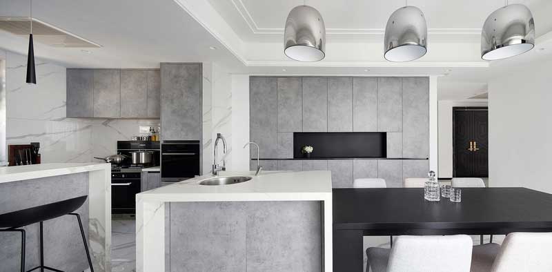 深圳龍崗區灰白色簡約風格家居裝修效果圖餐廳 深圳龍崗區灰白色簡約風格家居裝修效果圖餐廳