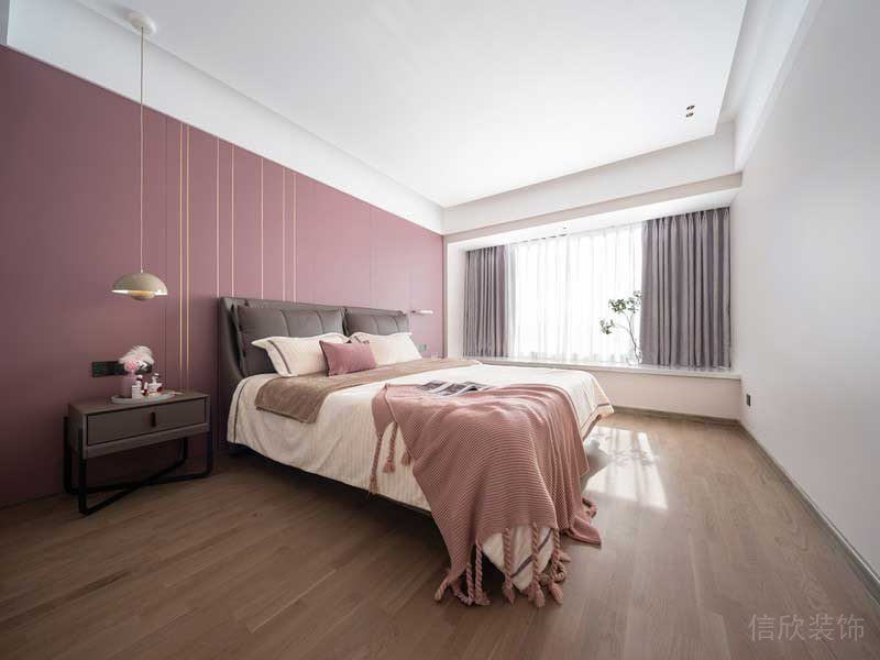 深圳龍崗北歐輕奢風(fēng)家庭新房裝修設(shè)計(jì)主臥