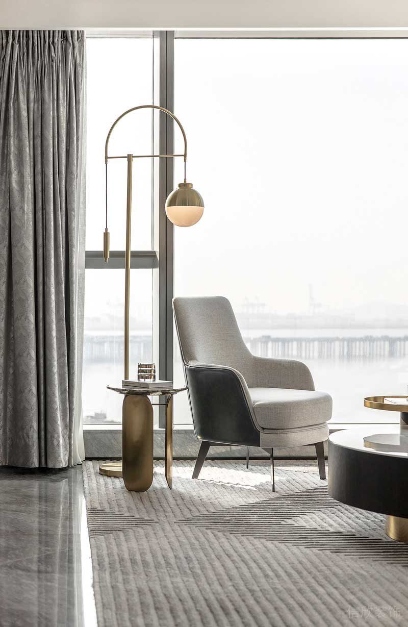 深圳鹽田區現代輕奢家庭裝修設計單人休閑沙發 深圳鹽田區現代輕奢家庭裝修設計單人休閑沙發