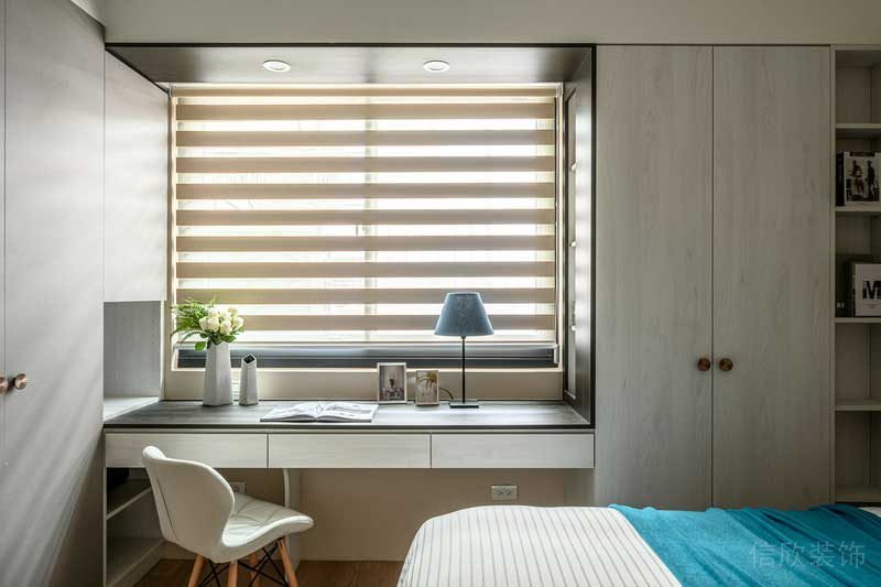 深圳鹽田區沙頭角北歐風格舊房翻新改造裝修主臥書臺 深圳鹽田區沙頭角北歐風格舊房翻新改造裝修主臥書臺