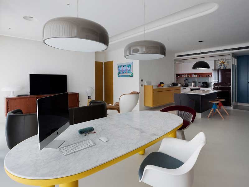 深圳龍崗后現代藍色調三居室裝修圖客餐廳 深圳龍崗后現代藍色調三居室裝修圖客餐廳