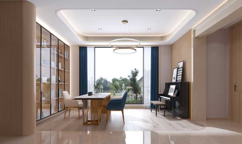 深圳南山區前海輕奢風格新房三居室裝修書房 深圳南山區前海輕奢風格新房三居室裝修書房