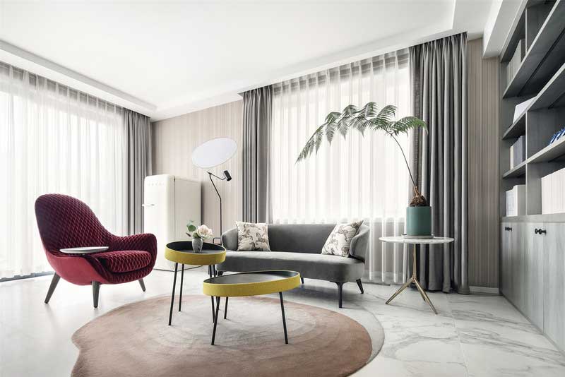 深圳南山區(qū)西麗簡約風(fēng)格別墅裝修家庭廳