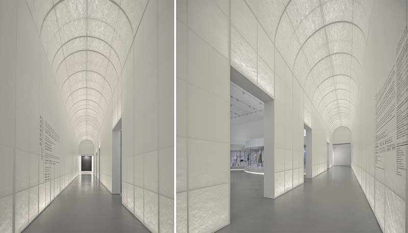 深圳南山區(qū)服裝展廳裝修設(shè)計過道