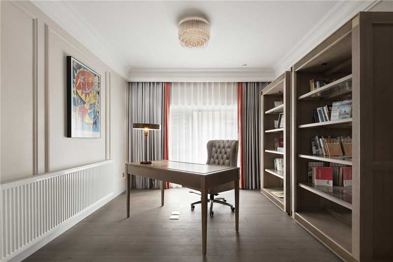 深圳福田金色調輕奢風家庭裝修書房 深圳福田金色調輕奢風家庭裝修書房