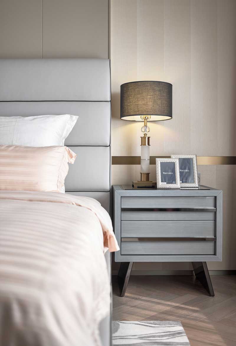 深圳羅湖現代輕奢風格裝修主臥床頭柜 深圳羅湖現代輕奢風格裝修主臥床頭柜