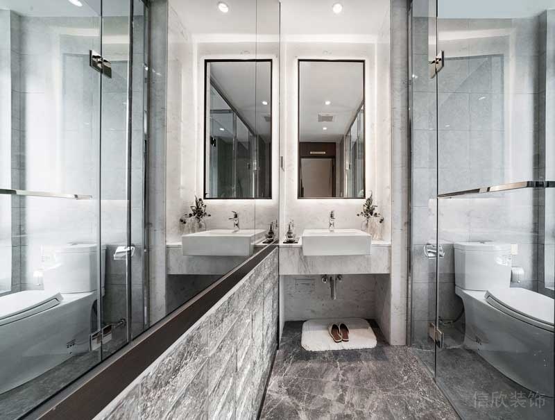 深圳南山區現代輕奢住宅新房裝修衛浴空間 深圳南山區現代輕奢住宅新房裝修衛浴空間