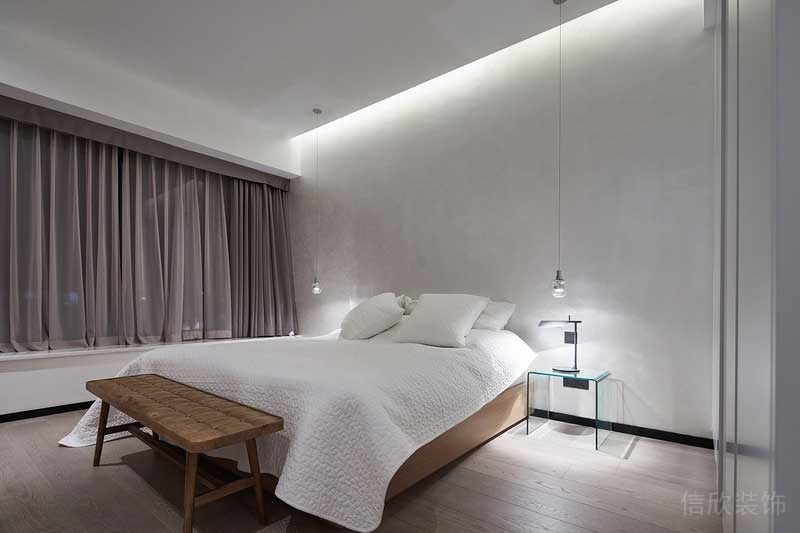 深圳龍崗區(qū)黑白灰極簡風家居裝修竣工實景圖次臥 深圳龍崗區(qū)黑白灰極簡風家居裝修竣工實景圖次臥