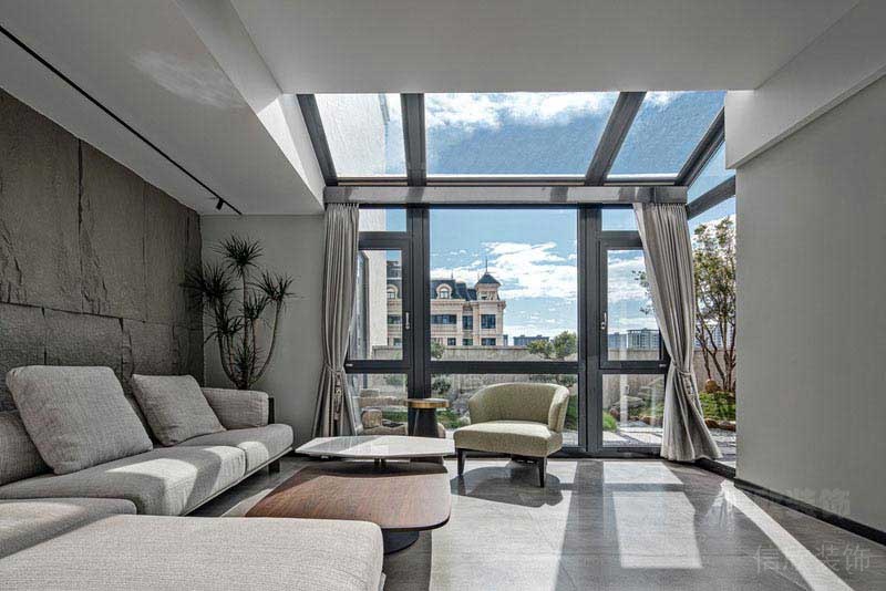 鏤空式天花玻璃天井開放式陽光設(shè)計工業(yè)風(fēng)裝修會議室