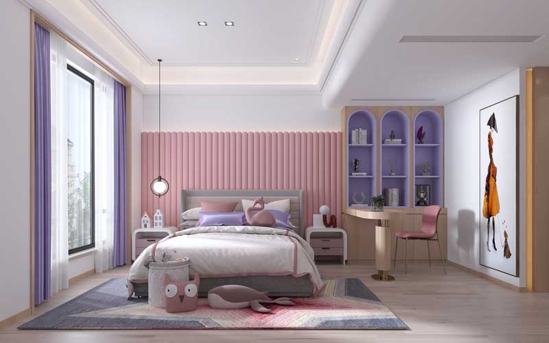 深圳南山區前海輕奢風格新房三居室裝修兒童房 深圳南山區前海輕奢風格新房三居室裝修兒童房