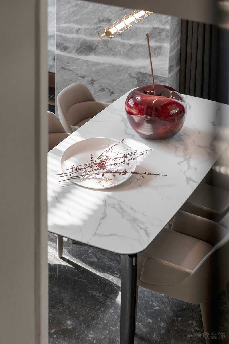 深圳南山區現代輕奢住宅新房裝修餐桌餐椅 深圳南山區現代輕奢住宅新房裝修餐桌餐椅