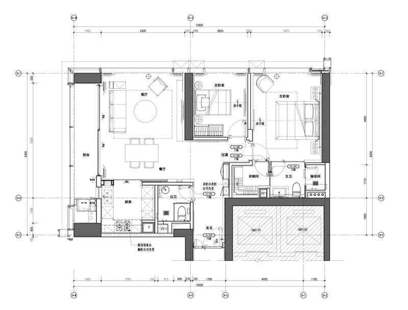 深圳龍崗區(qū)現(xiàn)代風(fēng)高檔家庭裝修工程案例平面布置圖 深圳龍崗區(qū)現(xiàn)代風(fēng)高檔家庭裝修工程案例平面布置圖