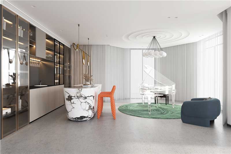 深圳福田區輕奢新中式住宅裝修施工實景圖文藝休閑區 深圳福田區輕奢新中式住宅裝修施工實景圖文藝休閑區