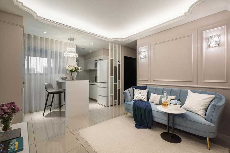 深圳鹽田區簡歐風格家居住房裝修設計客廳 深圳鹽田區簡歐風格家居住房裝修設計客廳