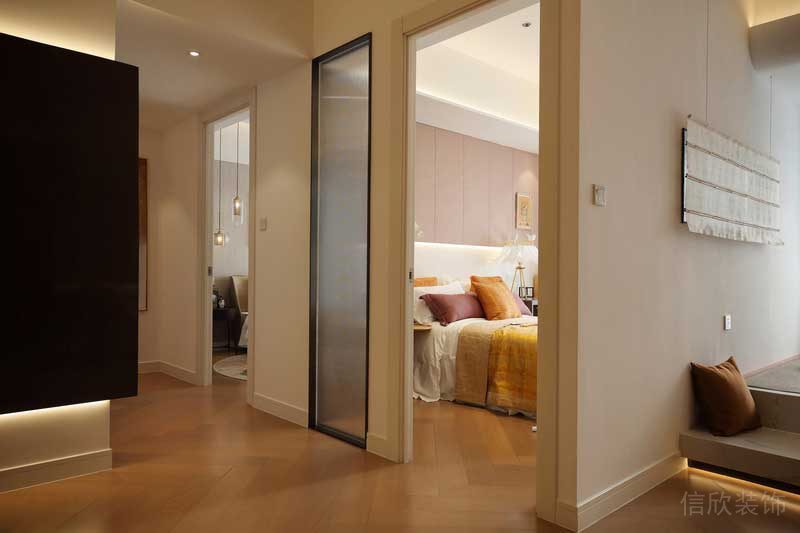 深圳羅湖區現代輕奢風200平方家庭住房裝修廊道 深圳羅湖區現代輕奢風200平方家庭住房裝修廊道