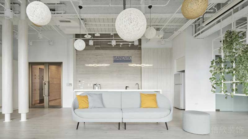 深圳寶安區淺色的辦公室裝修