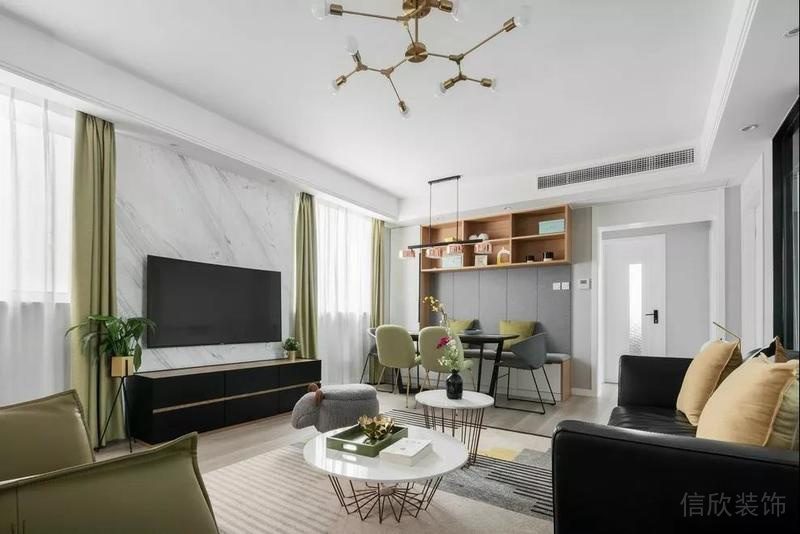 深圳鹽田簡約風(fēng)格大戶型裝修設(shè)計(jì)方案圖客廳電視背景 深圳鹽田簡約風(fēng)格大戶型裝修設(shè)計(jì)方案圖客廳電視背景