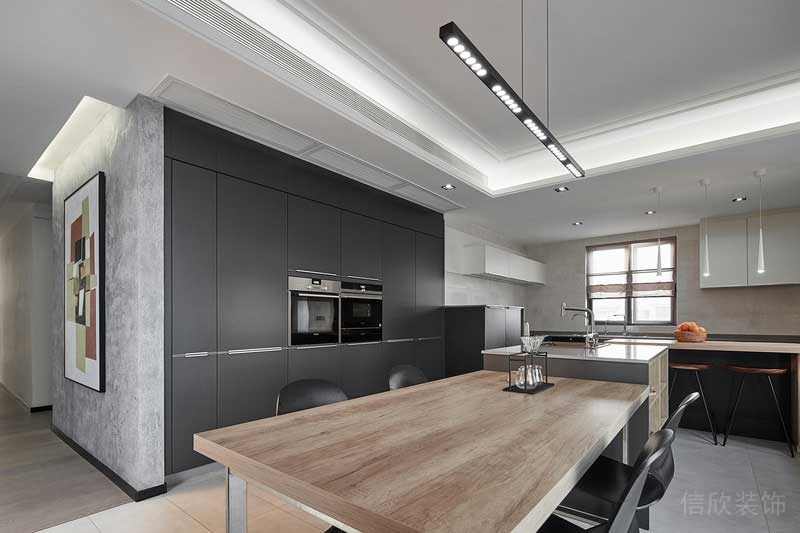 深圳龍崗區(qū)黑白灰極簡風家居裝修竣工實景圖餐廳 深圳龍崗區(qū)黑白灰極簡風家居裝修竣工實景圖餐廳