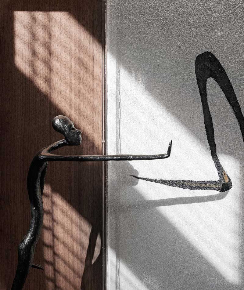 深圳南山區現代輕奢住宅新房裝修書房藝術雕塑 深圳南山區現代輕奢住宅新房裝修書房藝術雕塑