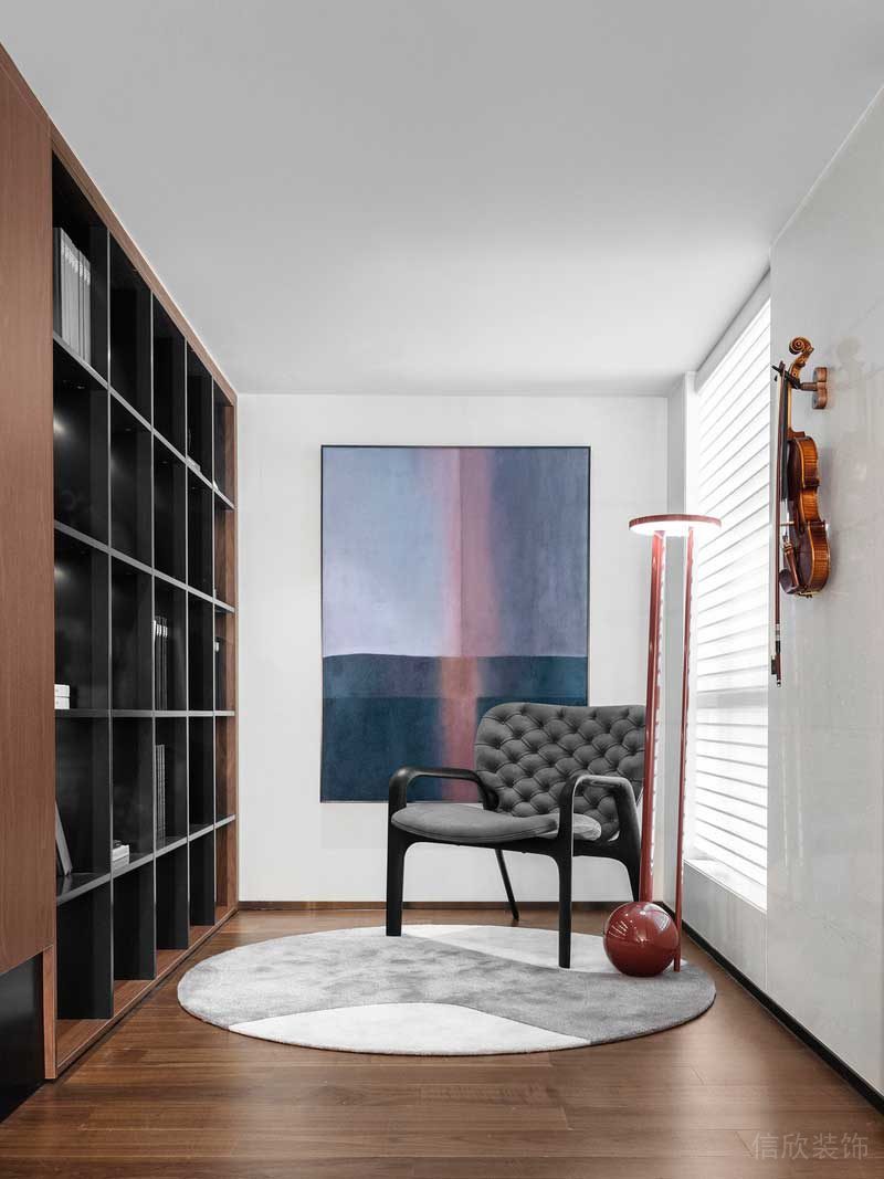 深圳南山區現代輕奢住宅新房裝修休閑閱讀室 深圳南山區現代輕奢住宅新房裝修休閑閱讀室