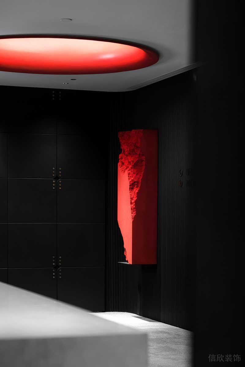 深圳南山前?，F代風格辦公室裝修設計藝術裝置